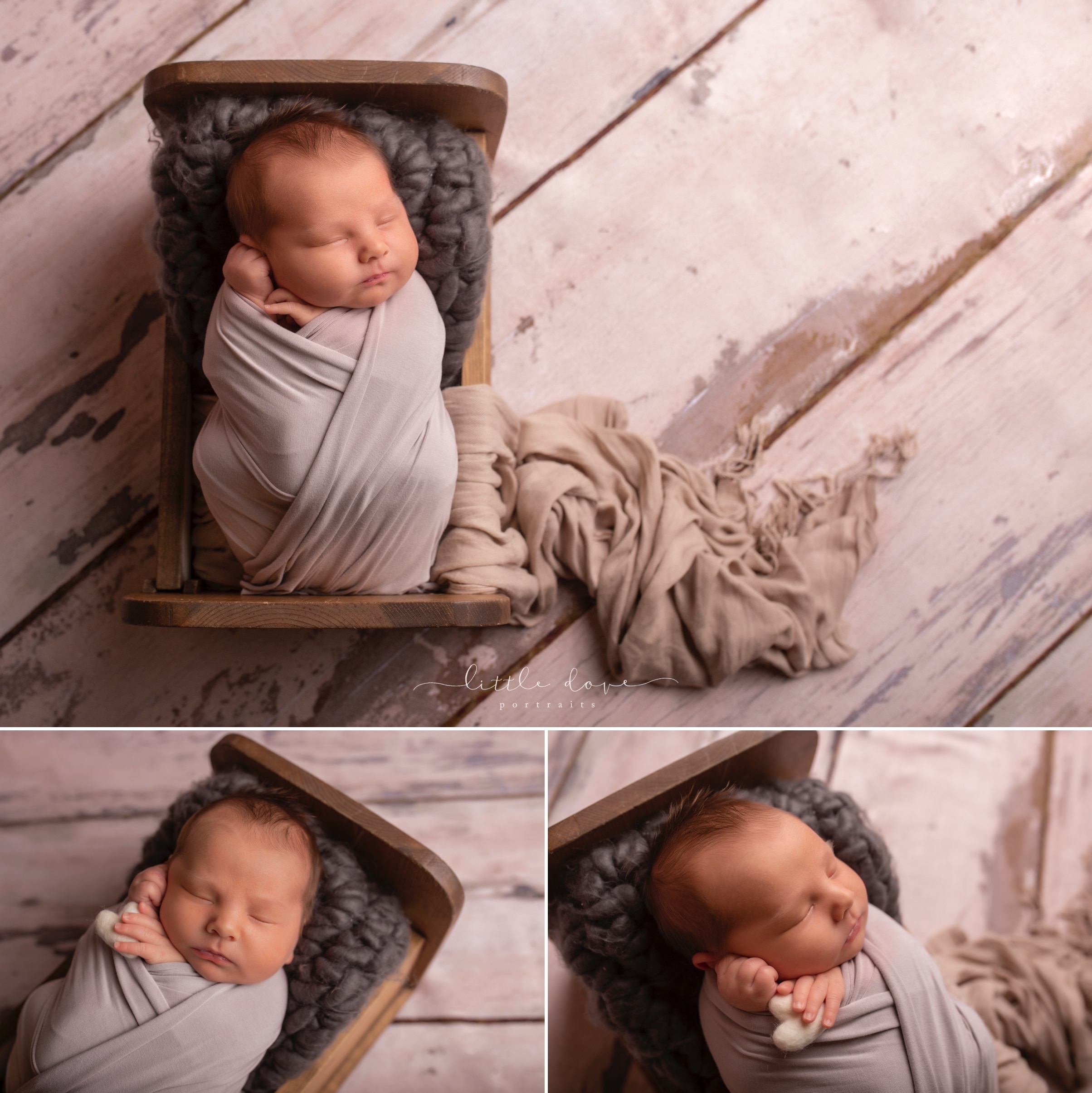 Newborn baby boy in the cradle | best Dallas newborn photographer