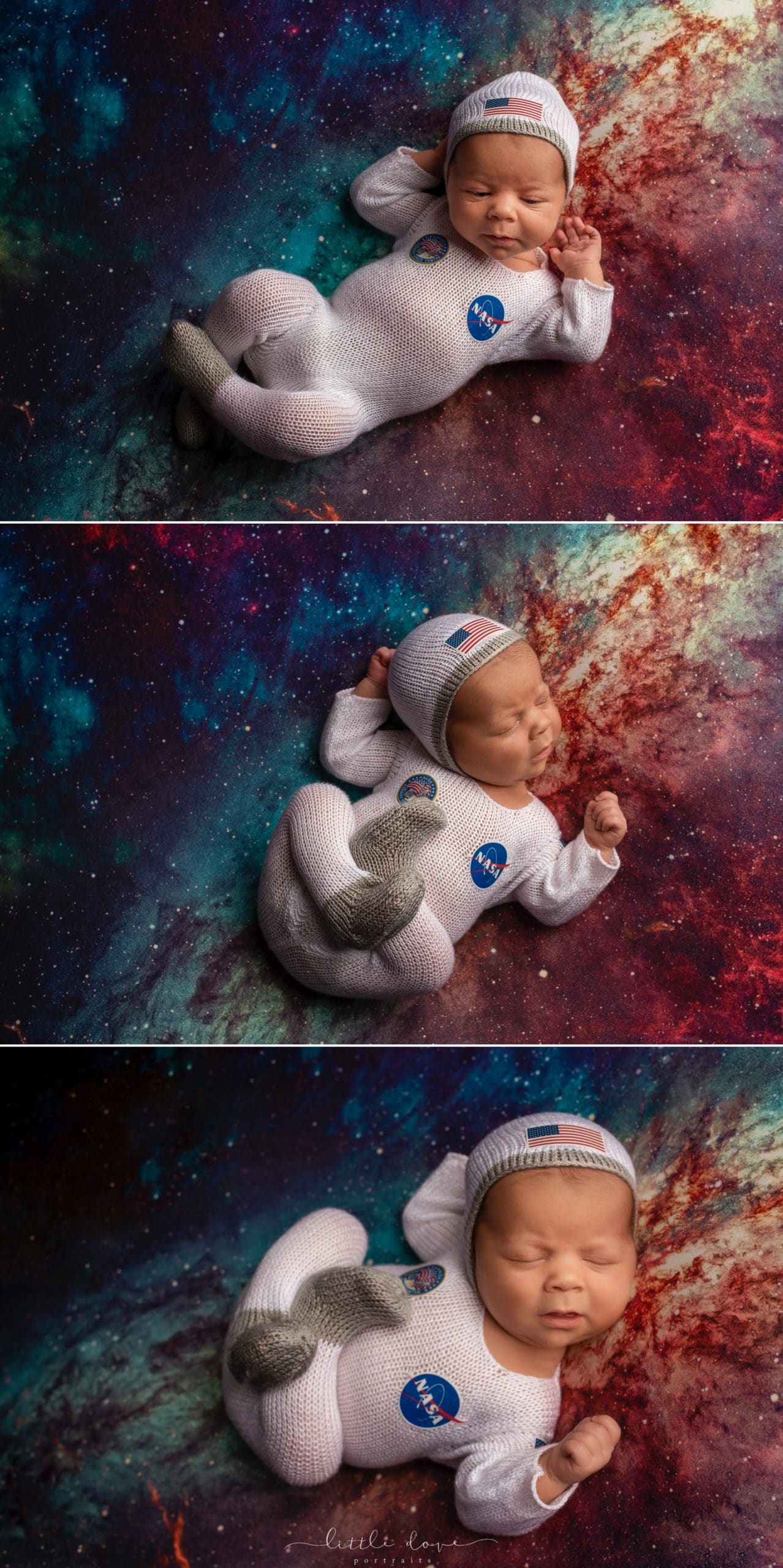 newborn boy photography - little nasa astronaut | ©Little Dove Portraits http://ldportraits.net